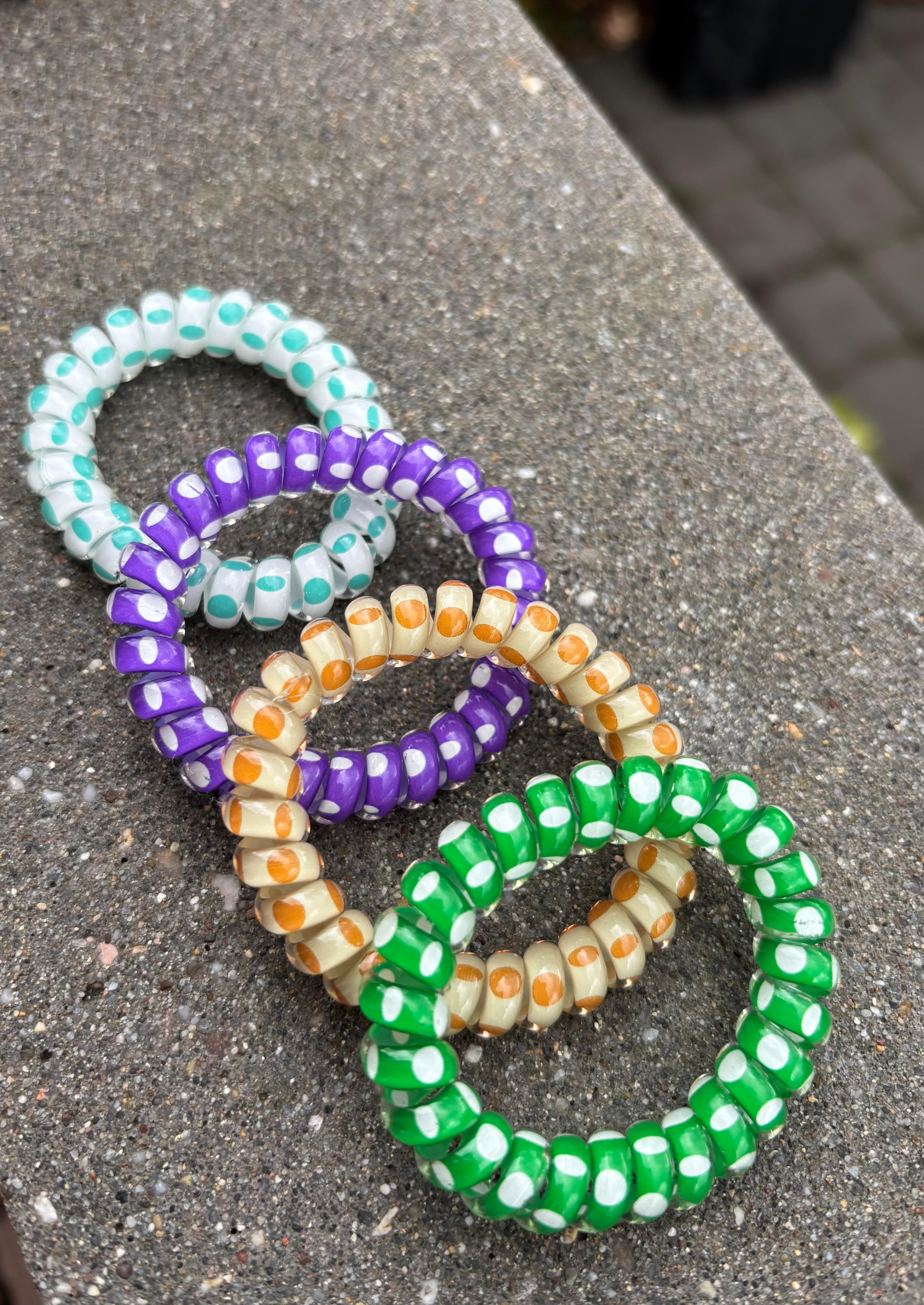 Spiral Hair Band - Polka Dots