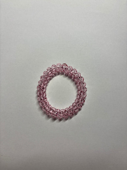 Pastel Purple Spiral Hair Ties – 3-Pack (Pink, Lilac & Purple)